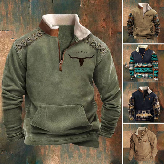 👕【49% ZNIŻKI】【S-4XL】2024 Jesienno-zimowy męski modny, ciepły sweter z długim rękawem i nadrukiem 3D-3856917