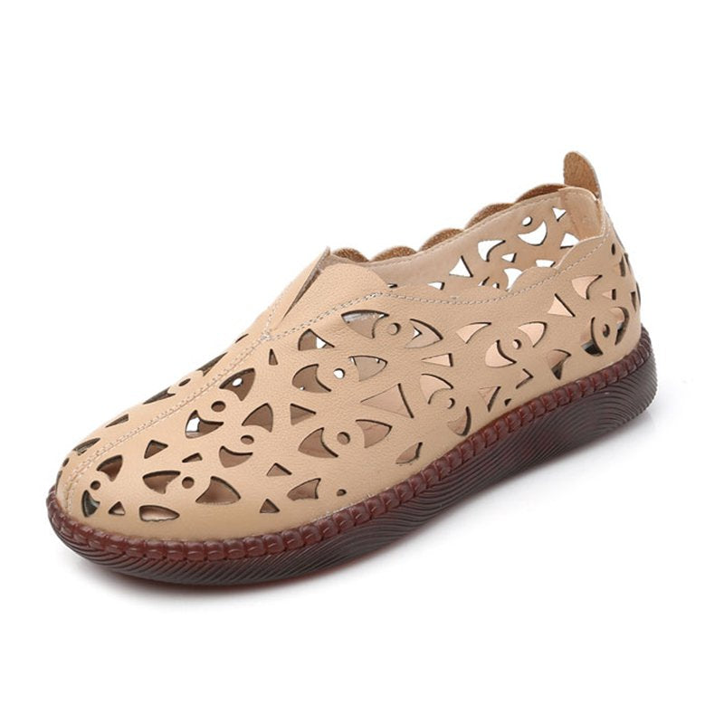 👡【Wiosenne nowości】🔥【35-42】2025 Damskie buty casualowe z okrągłym noskiem i oddychającą podeszwą w stylu retro