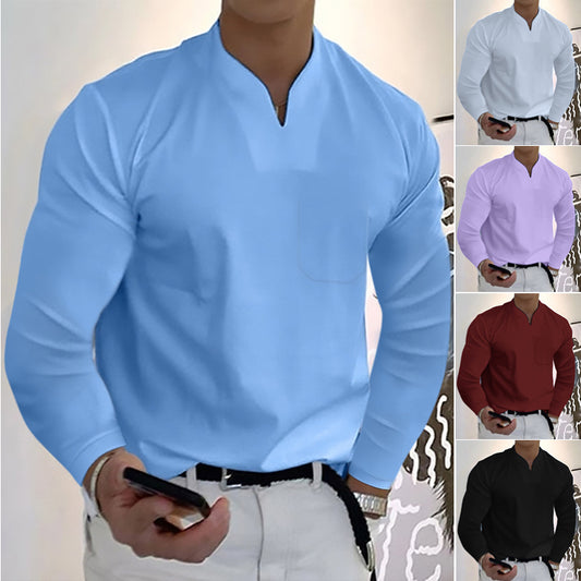 👔🔥🔥【S-5XL】Męski letni bawełniany trzyczęściowy zestaw z dekoltem w serek