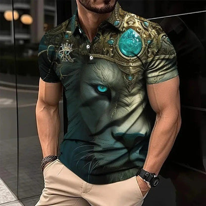 🔥【S-6XL】Męski dres 3D ze zwierzęcym nadrukiem