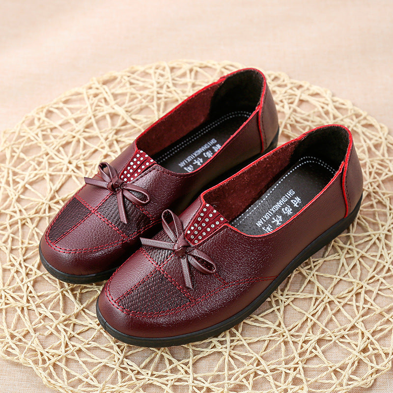 【Nowe rabaty na produkty】【35-41】Nowe, modne, płaskie, pojedyncze buty z miękkiej skóry
