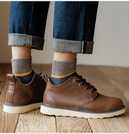 😍🧦 【10 par 】 Ciepłe wełniane skarpetki antybakteryjne i dezodorujące na jesień i zimę-3856927