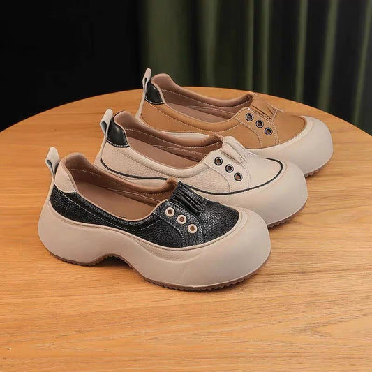 🔥【35-40】👟nowe, modne, wygodne buty z prawdziwej skóry-3894976