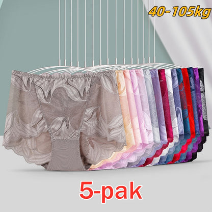 🔥💋【40-105kg】 Seksowna, oddychająca damska bielizna ze średnim stanem-3880399