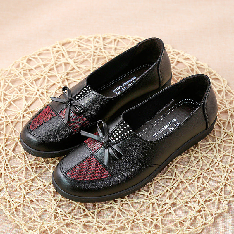 【Nowe rabaty na produkty】【35-41】Nowe, modne, płaskie, pojedyncze buty z miękkiej skóry