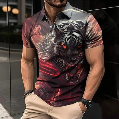 🔥【S-6XL】Męski dres 3D ze zwierzęcym nadrukiem