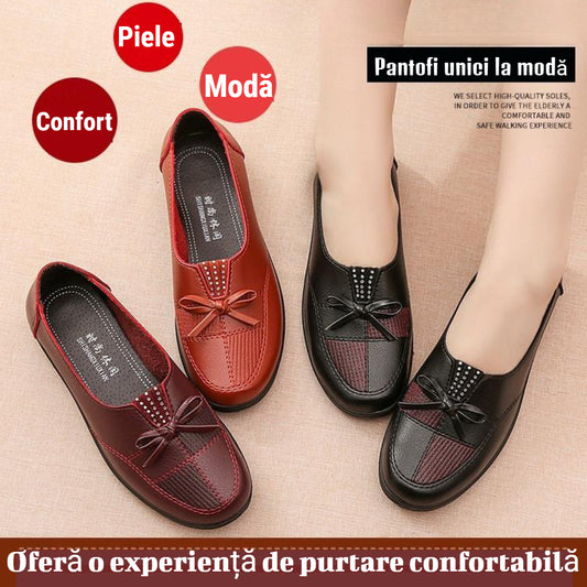 【Nowe rabaty na produkty】【35-41】Nowe, modne, płaskie, pojedyncze buty z miękkiej skóry