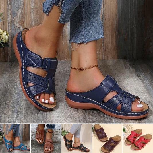 👡【35-43】Sandalias de tacón bajo con suela gruesa para mujer