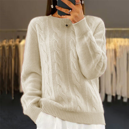 🔥⛄【S-XL】2024 jesienny i zimowy nowy, jednokolorowy, wysokiej jakości wełniany sweter-3854260