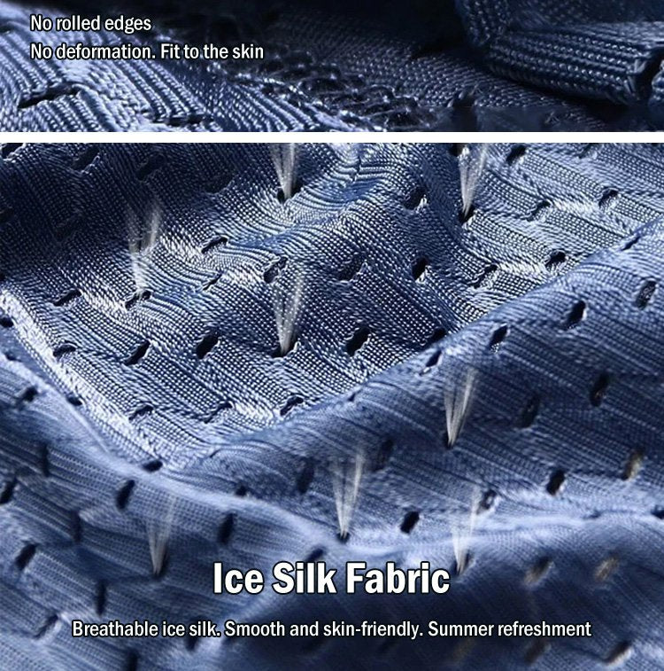 🔥Sprzedaż bezpośrednia z fabryki【L-4XL】Męskie bokserki z lodowego jedwabiu
