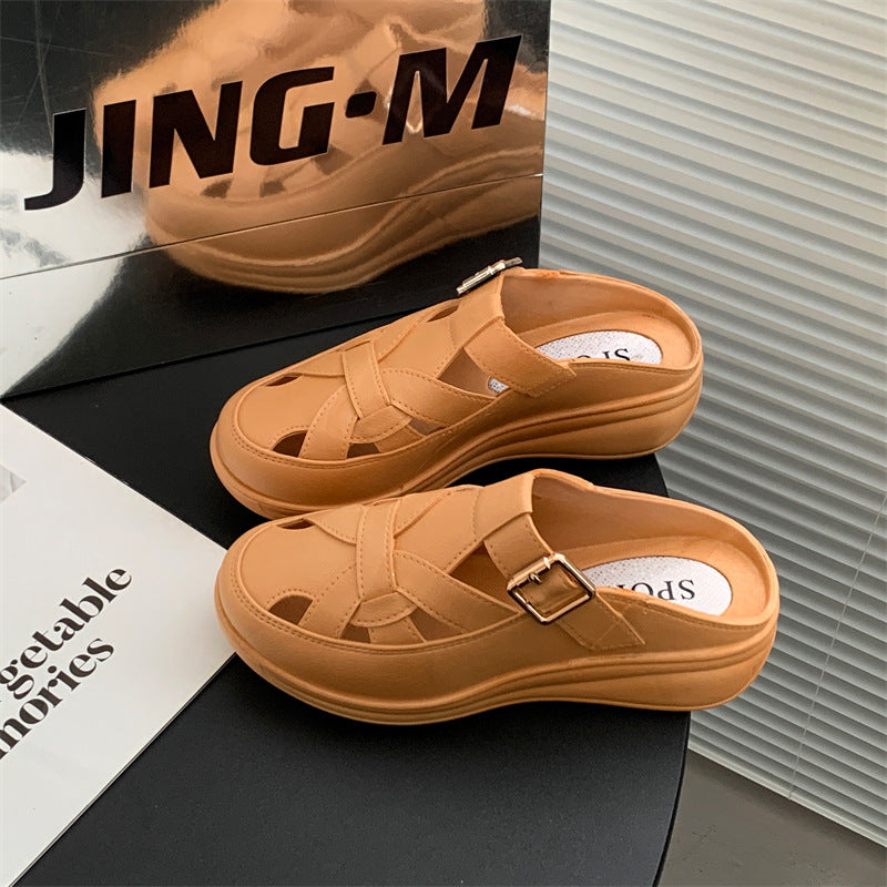 【36-41】 Lato 2025, nowy styl nude, wygodne i modne sandały-3900148