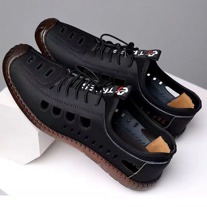 【Nowe buty na wiosnę】【39-44】 2025 Nowe letnie, oddychające ażurowe męskie buty na co dzień z miękką podeszwą-3916500