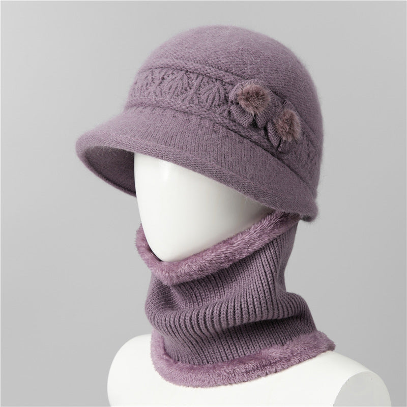 🧶Czapka + Szalik🧶Ciepły towarzysz zimą: ciepła czapka z dzianiny-3846207