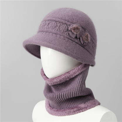 🧶Czapka + Szalik🧶Ciepły towarzysz zimą: ciepła czapka z dzianiny-3846207