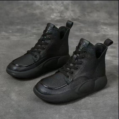 【30%OFF】 Nowe małe skórzane buty sportowe i rekreacyjne, martin buty z grubą podeszwą, stopy wygodne i nie zmęczone-3905313