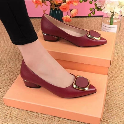 🔥🥿【35-41】2025 W nowym stylu miękkie podeszwy oryginalne skórzane wygodne buty damskie-3908481