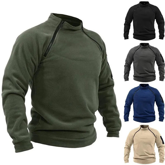 🎉✨【S-4XL】2025 nowa moda męska zimowa ciepła polarowa kurtka bazowa, bluza-3899102