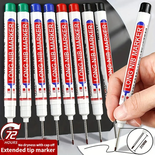 🔥 【Oferta ważna tylko dziś】 Długopis o długości 20 mm, długopis stolarski z głębokim otworem, wielofunkcyjny, tłusty długopis z długą końcówką-3887232