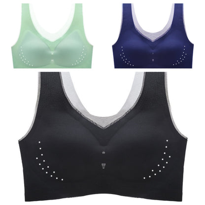 😍【Pack de 3】Sujetador sin aros para mujer, cómodo y transpirable ❤️【40-120kg】