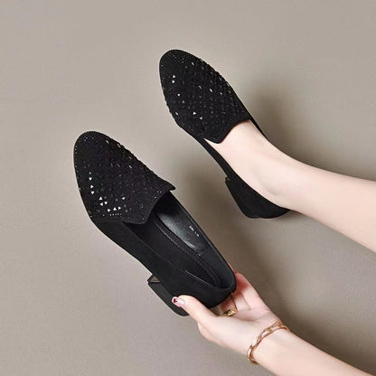 【35-40】Nowe, modne buty damskie z kamieniami szlachetnymi-3911270