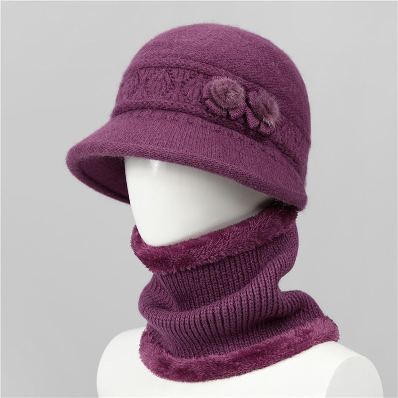 🧶Czapka + Szalik🧶Ciepły towarzysz zimą: ciepła czapka z dzianiny-3846207