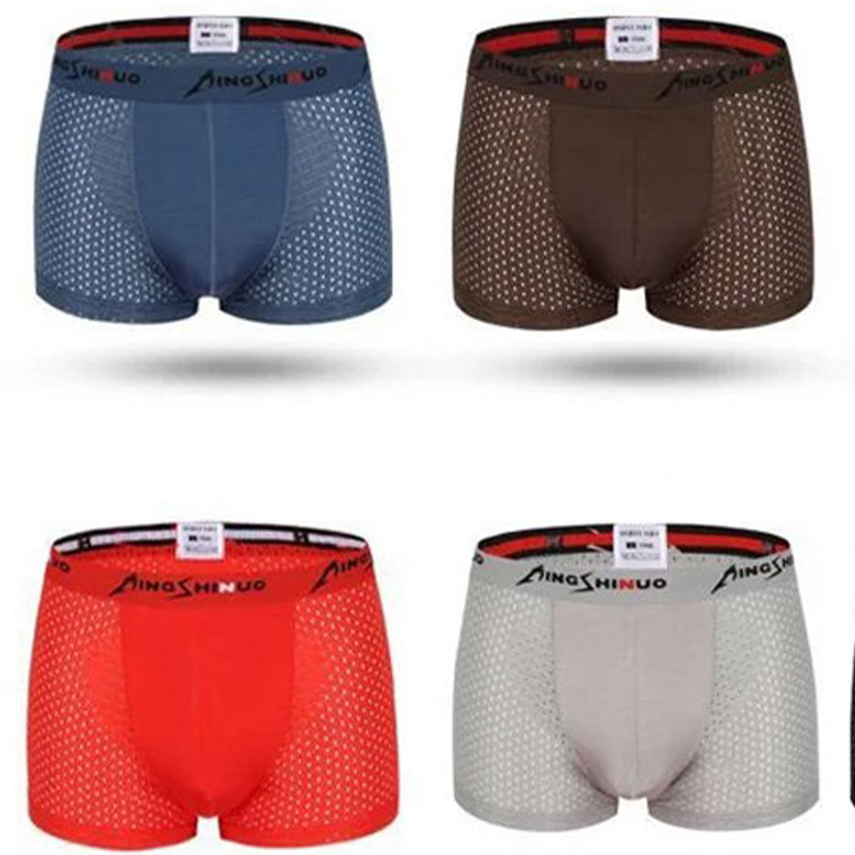 🔥Sprzedaż bezpośrednia z fabryki【L-4XL】Męskie bokserki z lodowego jedwabiu