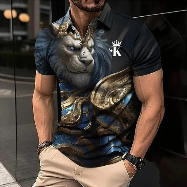 🔥【S-6XL】Męski dres 3D ze zwierzęcym nadrukiem