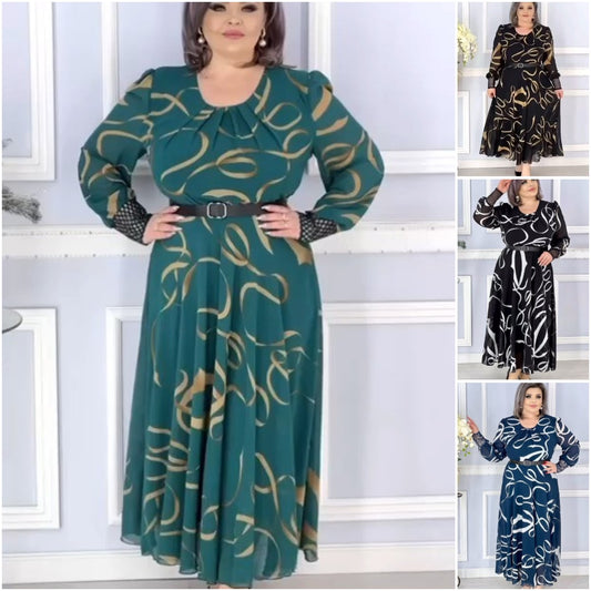 🎉🎆【S-5XL】2025 nowa klasyczna retro elegancka szlachetna długa spódnica-3882193