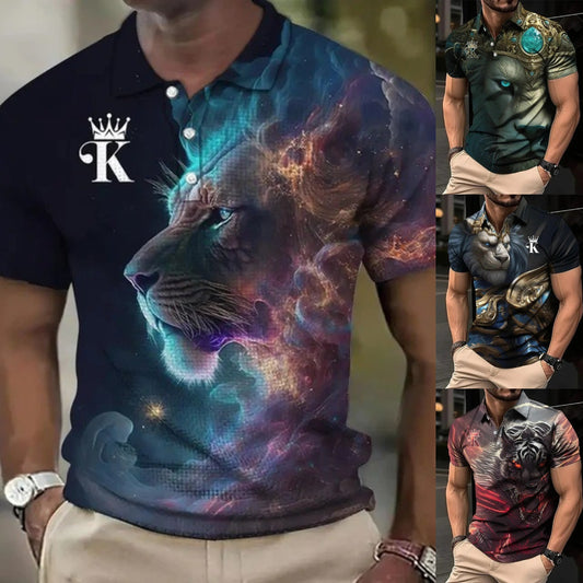 🔥【S-6XL】Męski dres 3D ze zwierzęcym nadrukiem