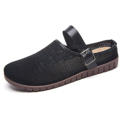 🌴🌴【36-41】🧊 Sandale retro versatile tricotate cu talpă moale-3917556