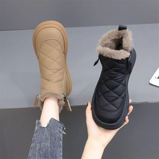 👢【Zniżka 45%】【35-41】Nowość na jesień i zimę, wodoodporne, antypoślizgowe, ciepłe i stylowe, miękkie krótkie botki