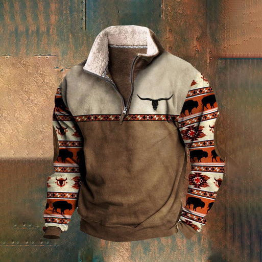 👕【49% ZNIŻKI】【S-4XL】2024 Jesienno-zimowy męski modny, ciepły sweter z długim rękawem i nadrukiem 3D-3856917