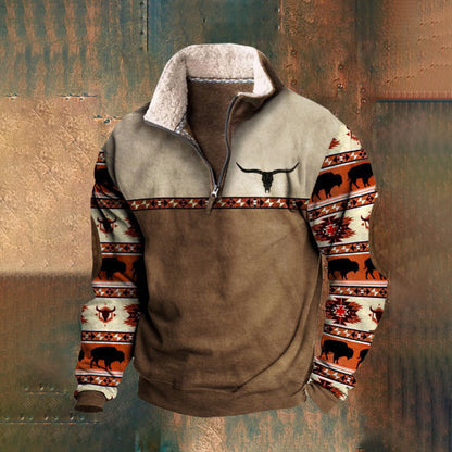 👕【49% ZNIŻKI】【S-4XL】2024 Jesienno-zimowy męski modny, ciepły sweter z długim rękawem i nadrukiem 3D-3856917