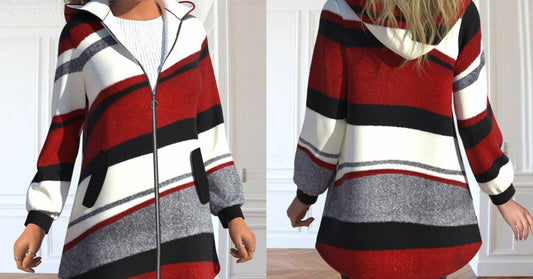 【S-3XL】Gorąca nowa zimowa damska kurtka z kapturem-3913190