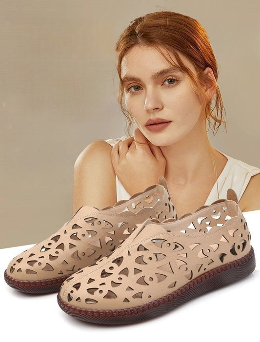 👡【Wiosenne nowości】🔥【35-42】2025 Damskie buty casualowe z okrągłym noskiem i oddychającą podeszwą w stylu retro