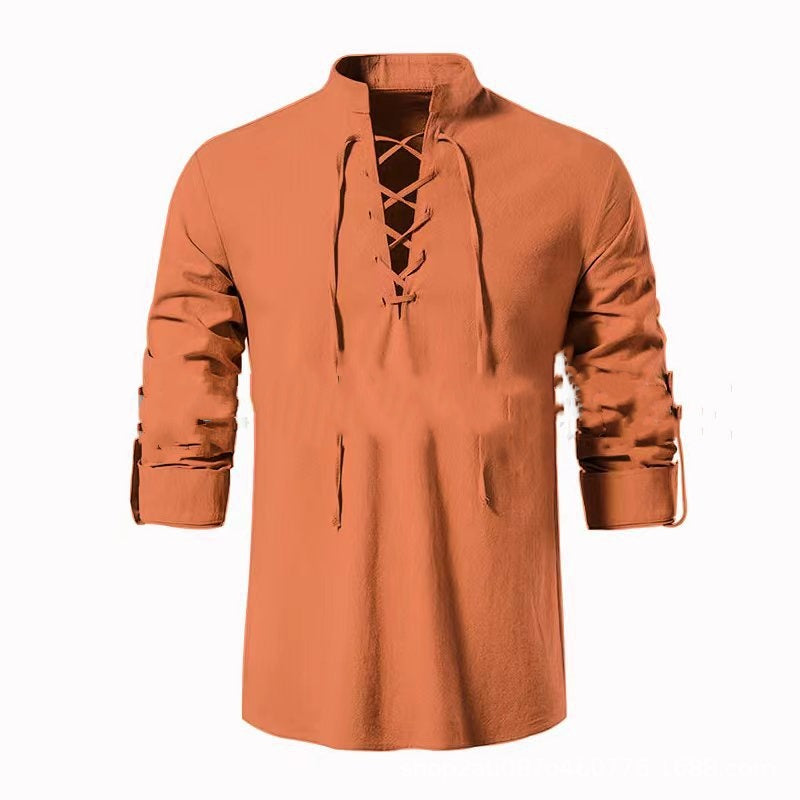 💥【S-4XL】Klasyczna, oddychająca koszula męska z bawełny i lnu