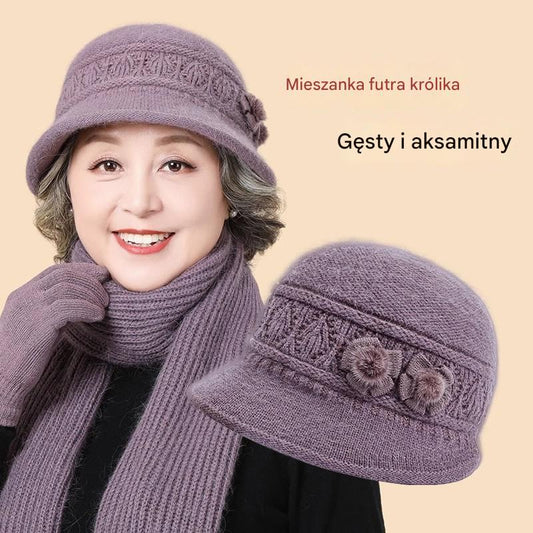 🧶Czapka + Szalik🧶Ciepły towarzysz zimą: ciepła czapka z dzianiny-3846207