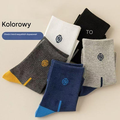 🏆【10 par】🧦Męskie bawełniane skarpetki z dezodorantem pochłaniającym pot-3907358