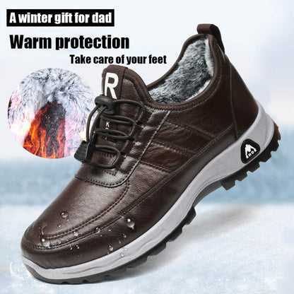 【39-44】Sneakersy męskie, bawełniana pluszowa wyściółka, miękka podeszwa, wodoodporne, antypoślizgowe-3908513