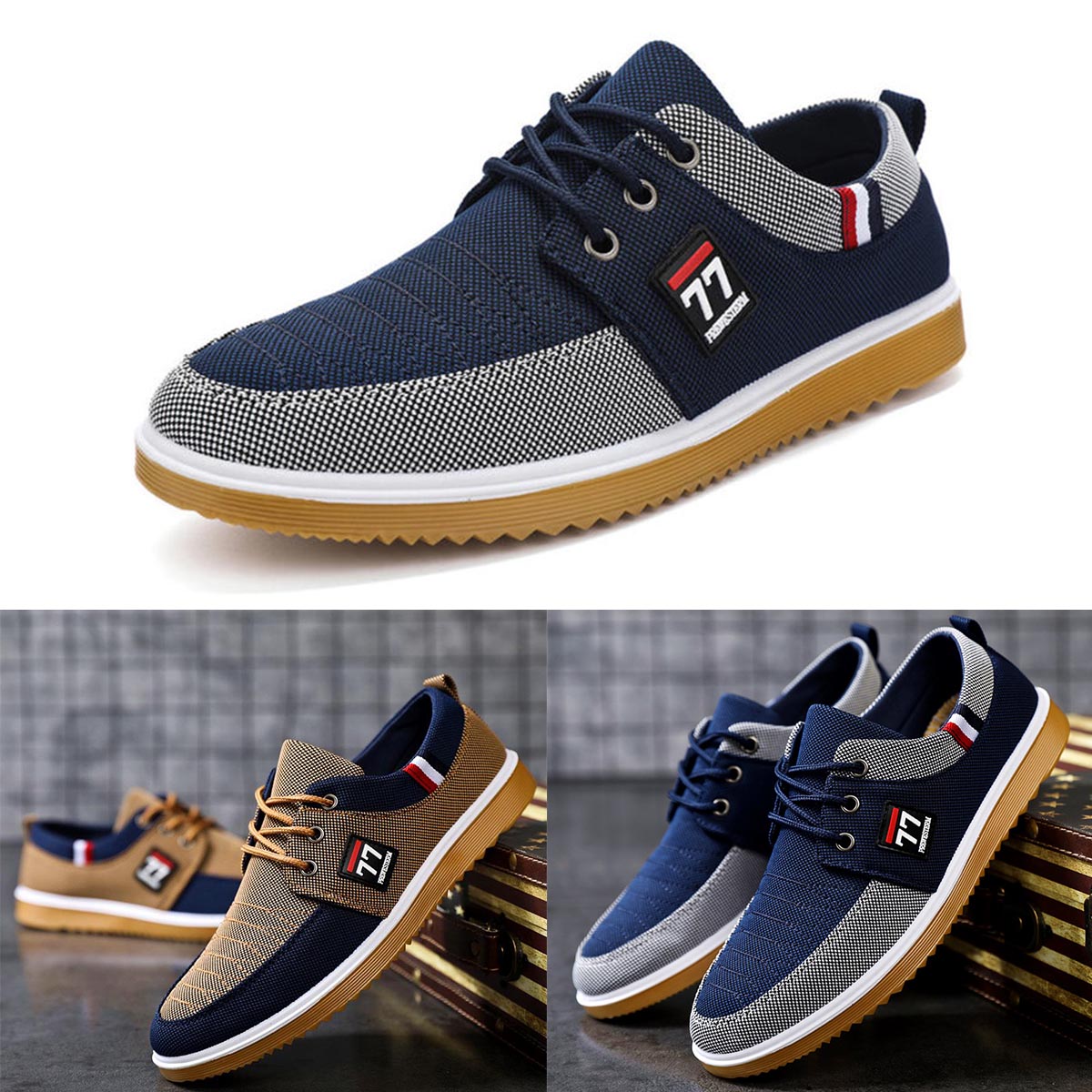 🔥45% zniżki na oryginalne produkty🔥【39-44】 2024 Casual oddychające buty z płótna dla mężczyzn