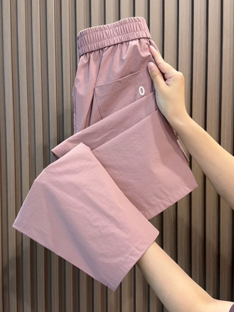 🔥【M-4XL】Damskie bawełniane spodnie z elastyczną talią