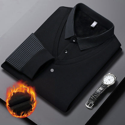 【M-4XL】👔 Dwuczęściowa koszulka POLO ze sztucznymi paskami-3838679