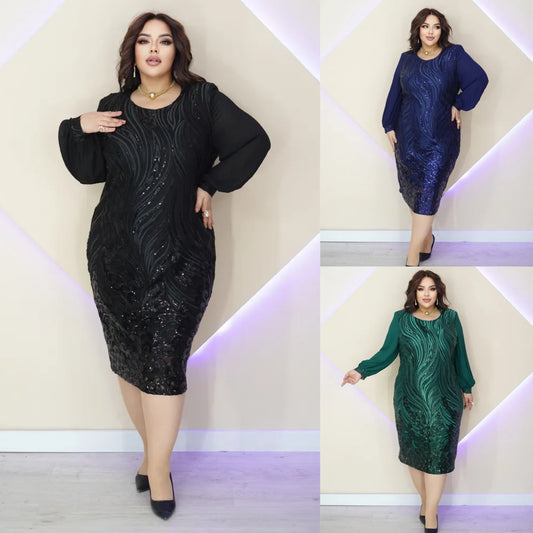 💖💖【Nowe zniżki na produkty】【S-5XL】Nowa i elegancka wysokiej jakości sukienka z szyfonu-3924211