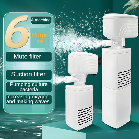 【15W】🐠🐟 💦Cichy elektryczny filterr do akwarium 3w1 z systemem Cyrkulacji i napowietrzaniem🐟-3924215