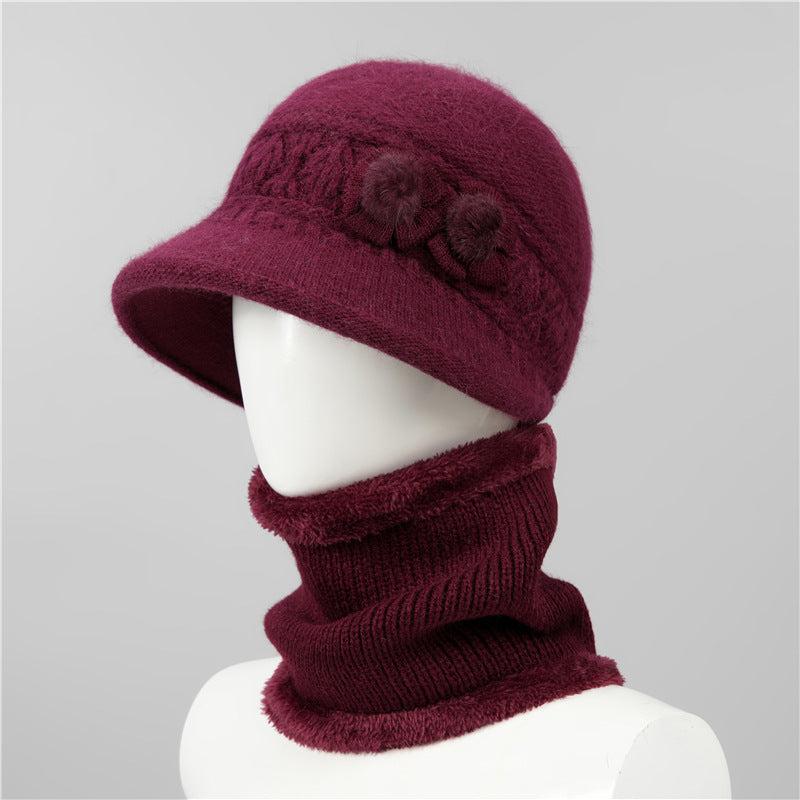 🧶Czapka + Szalik🧶Ciepły towarzysz zimą: ciepła czapka z dzianiny-3846207
