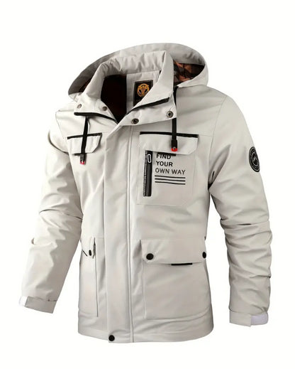🔥 【M-4XL】 2024 Jesienno-zimowa nowa męska ciepła kurtka wiatroszczelna i wodoodporna-3804935