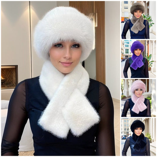 🔥 【Oferta limitowana 45% rabatu】Nowy model damski 2024, pogrubiony, ciepły i wiatroszczelny [modny szalik zimowy + pluszowa czapka]-3824218