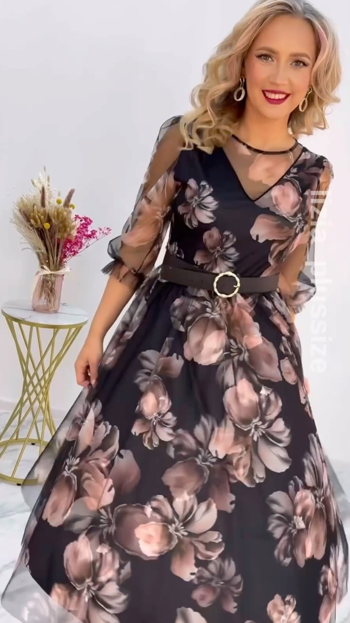 🌸💥Rabat fabryczny 45%【S-5XL】Nowa elegancka sukienka z nadrukiem