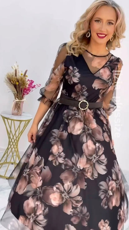 🌸💥Rabat fabryczny 45%【S-5XL】Nowa elegancka sukienka z nadrukiem