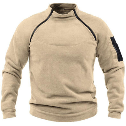 🧔‍♂️【S-4XL】Męski, ciepły T-shirt outdoorowy na jesień i zimę z długimi rękawami-3788976